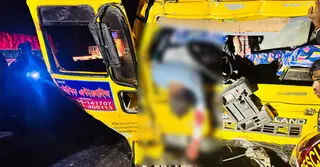 টাঙ্গাইলে কাভার্ড ভ্যানের পেছনে ট্রাকের ধাক্কায় নিহত ২, আহত ৩